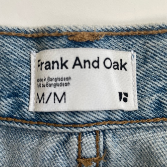 Frank & Oak Denim Jean Skirt Midi Maxi Size Medium With Slit Cotton - Picture 7 of 15